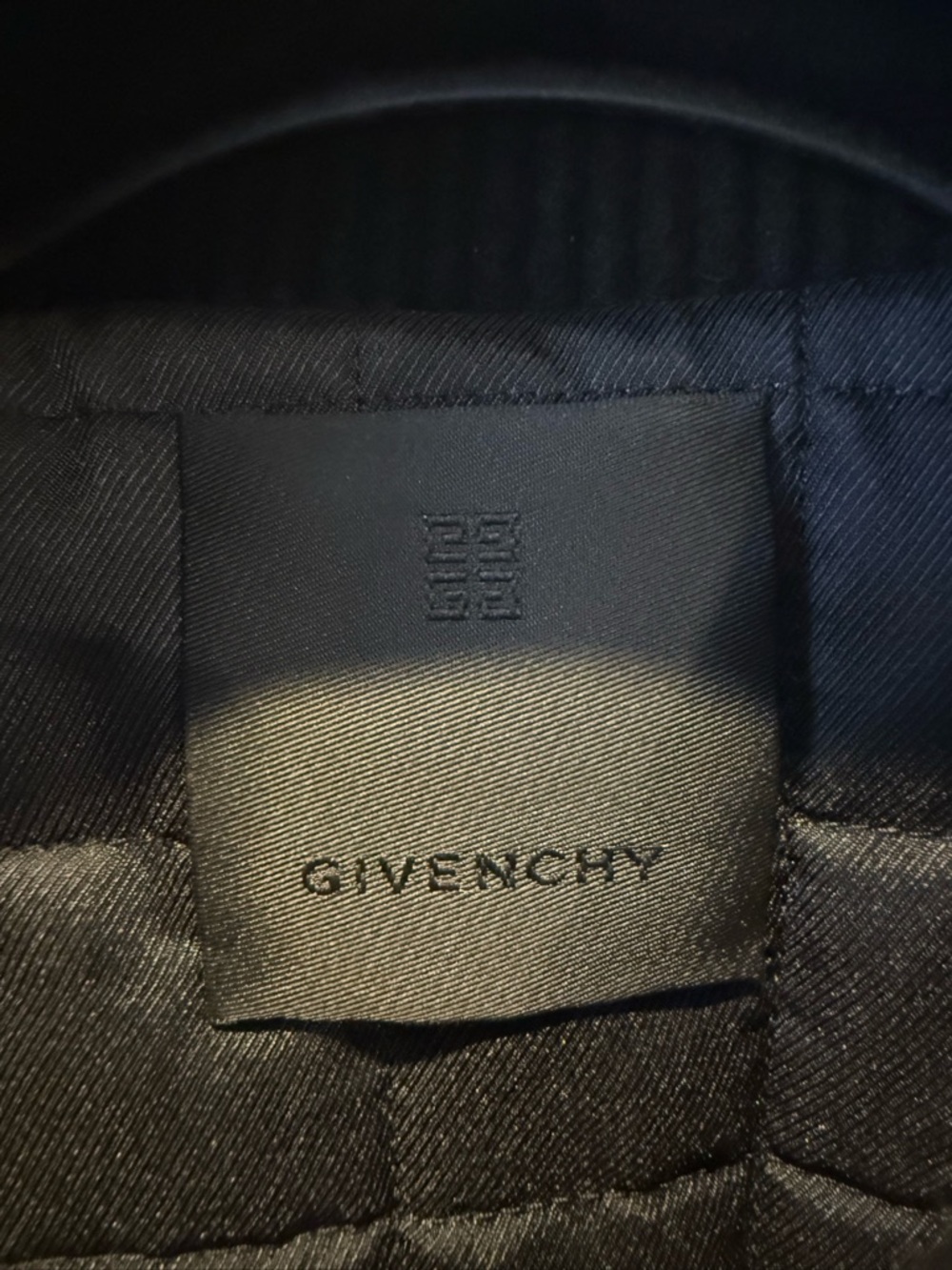 Givenchy Black & White Cropped Logo Bomber Jacket - Picture 5 of 8